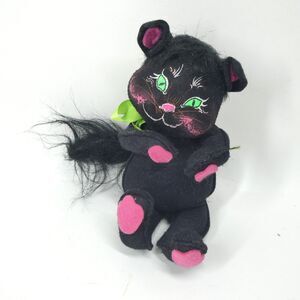 Annalee Black Cat 1992 Doll Figure 8" Tall Vintage Halloween